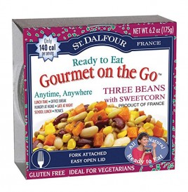 St. Dalfour Gourmet On The Go Three Beans with Sweetcorn  Pack  175 grams